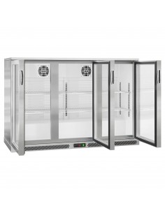 Pro Back Bar Bottle Cooler 3 hinged doors 312 litres Stainless steel | 2