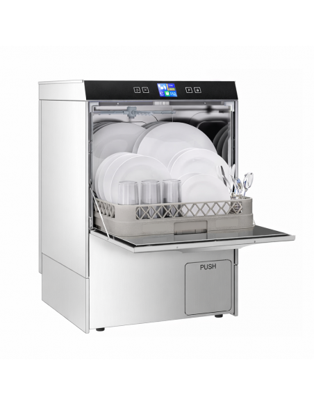 Commercial Dishwasher Digital – 3.55 kW Drain &  Detergent Dosing Pumps – Dual Boiler & Tank Temp Control