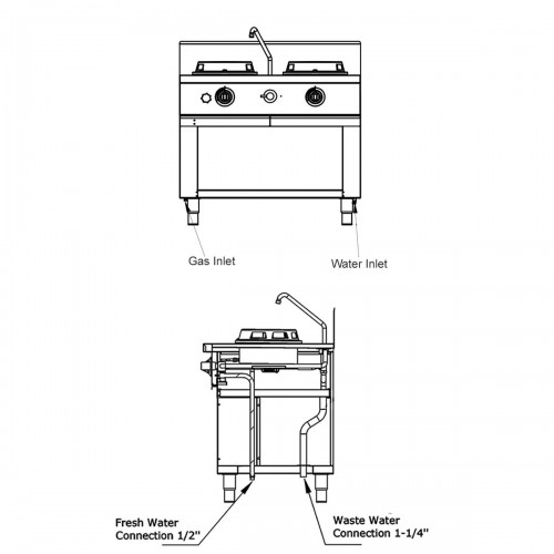Commercial Gas Chinese  Wok Stove 2...