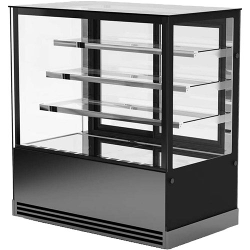 Display Showcase Merchandiser Fridge 630 Litres 3 Shelves 1500×700×1300mm Black | Stalwart DA-HL1500ER3B