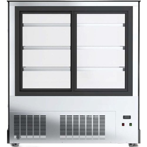 Display Showcase Merchandiser Fridge 630 Litres 3 Shelves 1500×700×1300mm Black | Stalwart DA-HL1500ER3B