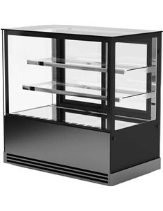 Display Showcase Merchandiser Fridge 730 Litres 2 Shelves 2000×700×1200mm Black | Stalwart DA-HL2000ER2B