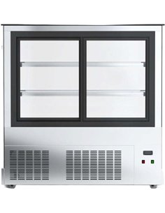 Display Showcase Merchandiser Fridge 730 Litres 2 Shelves 2000×700×1200mm Black | Stalwart DA-HL2000ER2B 2