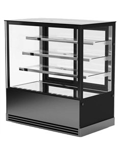 Display Showcase Merchandiser Fridge 845 Litres 3 Shelves 2000×700×1300mm Black | Stalwart DA-HL2000ER3B