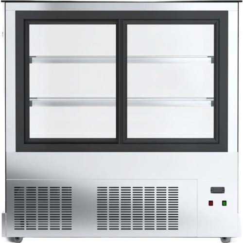 Display Showcase Merchandiser Fridge 355 Litres 2 Shelves 1000×700×1200mm Black | Stalwart DA-HL1000ER2B