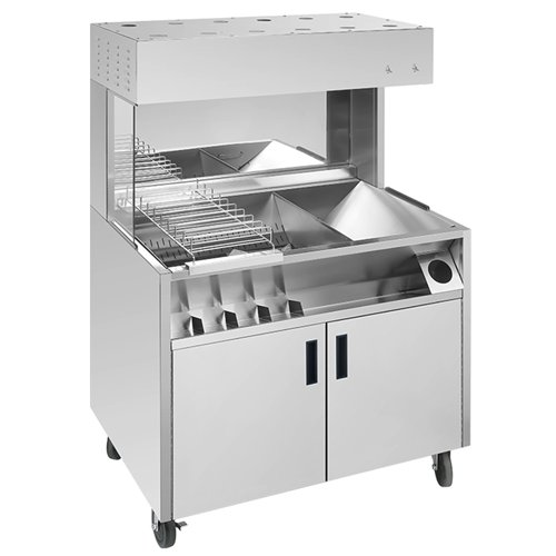 Commercial Electrical Food &amp Chips Warmer Station FW10 Stainless Steel 1000x700x1560mm | Stalwart DA-FW10