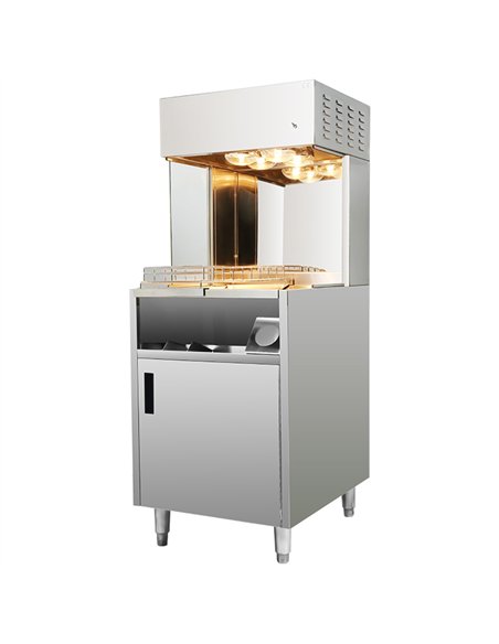 Commercial Electrical Food &amp Chips Warmer Station FW6 Stainless Steel 600x700x1560mm | Stalwart DA-FW6