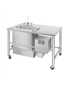 Electric Breading Table GU-1220B Stainless Steel with Automatic Sieving 1220x760x850mm | Stalwart DA-GU1220B