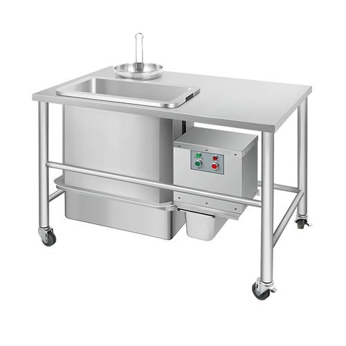 Electric Breading Table GU-1220B Stainless Steel with Automatic Sieving 1220x760x850mm | Stalwart DA-GU1220B