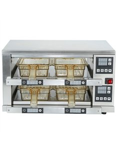 2-Layer Holding Cabinet RB24S Stainless Steel 4 Trays 560x440x320mm | Stalwart DA-RB24S 2