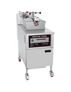 Commercial Pressure Fryer YXD25D Stainless Steel 25L with Computer Panel &amp Oil Filter 460x970x1130mm | Stalwart DA-YXD25D