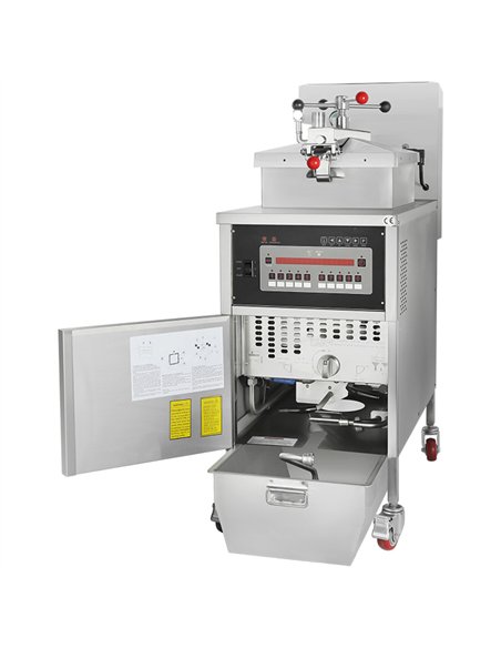 Commercial Pressure Fryer YXD25ES Stainless Steel 25L Oil Filter  460x970x1220mm | Stalwart DA-YXD25ES