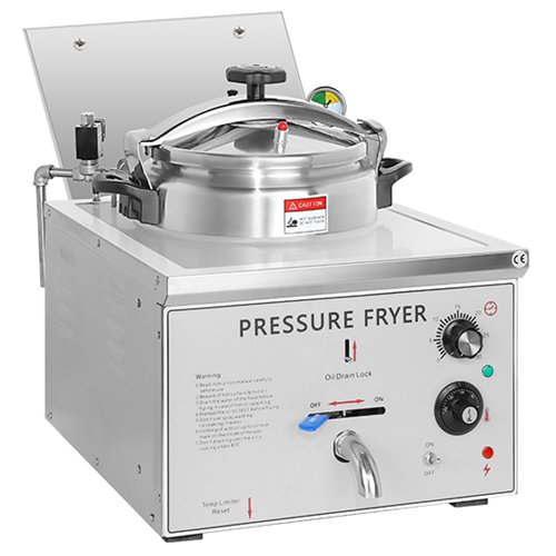 Commercial Pressure Fryer YXDT16 Stainless Steel 16L 570x440x520mm | Stalwart DA-YXDT16