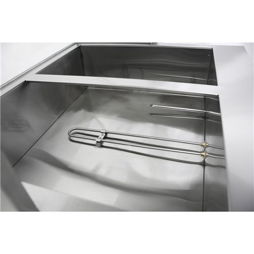Countertop  Bain Marie Display Unit with Heating Lamps  6×GN 1/3 Pans with Glass Cover – 2600W | Stalwart DA-AHD4W