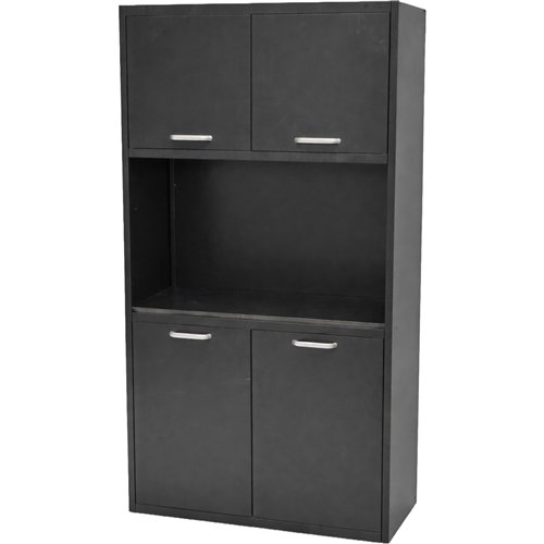 Heavy Duty Steel Upright Storage Cabinet with 4 Doors 1850x900x400mm Black | Stalwart DA-JYKM02
