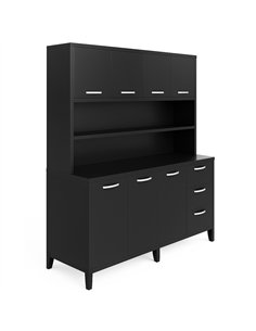 Heavy Duty Steel Upright Storage Cabinet with 7 Doors and 3 Drawers, 1900x1600mm Black | Stalwart DA-JYKM04 2