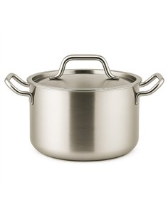 Professional Stainless Steel 6L Stew Pot 240mm x 135mm Height| Stalwart DA-JJD6414