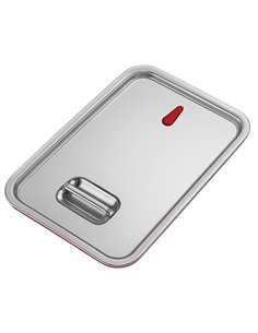 Stainless Steel &amp Silicone Sealing Gastronorm Container Lid GN 1/1| Stalwart DA- JJD6502 2