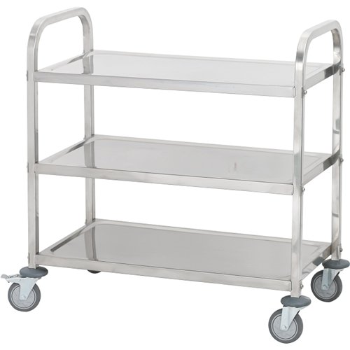 Commercial 3‑Tier Stainless Steel Serving Trolley 850×450×900 mm| Stalwart DA-JSN210
