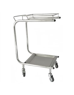 Commercial Stainless Steel Trash Bag Holder Cart 505×355×800 mm| Stalwart DA-JSN214