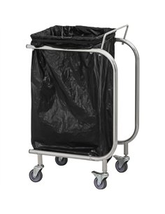 Commercial Stainless Steel Trash Bag Holder Cart 505×355×800 mm| Stalwart DA-JSN214 2
