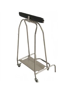 Commercial Stainless Steel Trash Bag Holder Cart 430×530×960 mm| Stalwart DA-JSN216