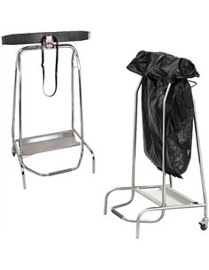 Commercial Stainless Steel Trash Bag Holder Cart 430×530×960 mm| Stalwart DA-JSN216 2