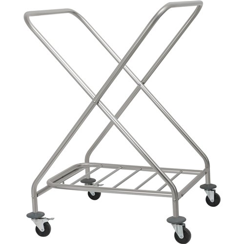 Stainless Steel X‑Type Folding Laundry Trolley 700×670×1040 mm| Stalwart DA-JSN218
