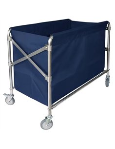 Commercial Stainless Steel Folding Laundry Trolley 870×520×780 mm| Stalwart DA-JSN222