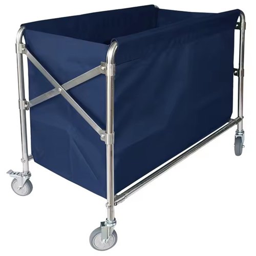 Commercial Stainless Steel Folding Laundry Trolley 870×520×780 mm| Stalwart DA-JSN222