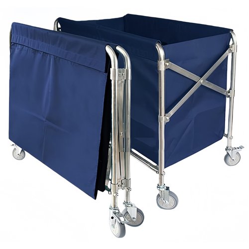 Commercial Stainless Steel Folding Laundry Trolley 870×520×780 mm| Stalwart DA-JSN222
