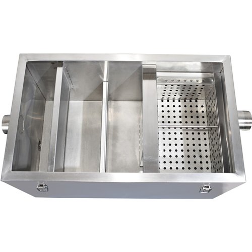 Commercial Stainless Steel Grease Trap 410×210×275 mm | Stalwart DA-JSN226