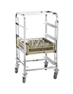 Dishwasher Basket Trolley Stainless Steel 4 Tier 505×550×1000mm| Stalwart DA-JSN244