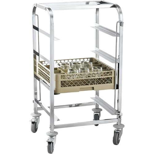 Dishwasher Basket Trolley Stainless Steel 4 Tier 505×550×1000mm| Stalwart DA-JSN244