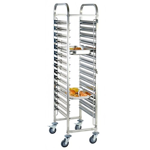 GN Pan Trolley Stainless Steel 1/1 GN 15 Tier 380×550×1700mm | Stalwart DA-JSN248
