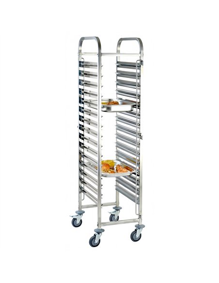 GN Pan Trolley Stainless Steel 1/1 GN 15 Tier 380×550×1700mm | Stalwart DA-JSN248