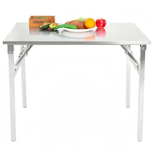 Stainless Steel Folding Table 1000×600×910mm | Stalwart DA-JSN260
