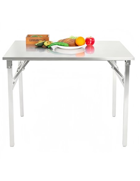 Stainless Steel Folding Table 1000×600×910mm | Stalwart DA-JSN260