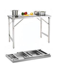 Stainless Steel Folding Table 1800×600×910mm | Stalwart DA-JSN266 2