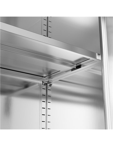 Commercial Stainless Steel Upright Cabinet with 2 Drawers and Double Doors, 900×900mm | Stalwart DA-SARTSS2DW