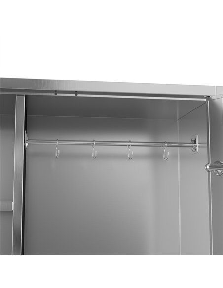 Commercial Stainless Steel Double‑Door Cleaning Cabinet, 1800×900×400 mm| Stalwart DA-SARTSS3S