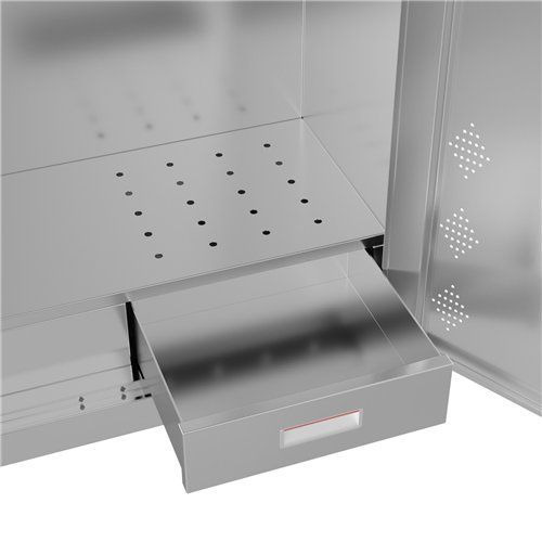 Commercial Stainless Steel Double‑Door Cleaning Cabinet, 1800×900×400 mm| Stalwart DA-SARTSS3S