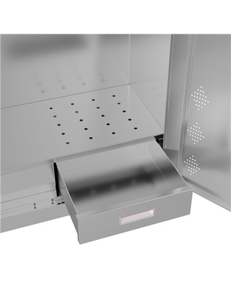 Commercial Stainless Steel Double‑Door Cleaning Cabinet, 1800×900×400 mm| Stalwart DA-SARTSS3S