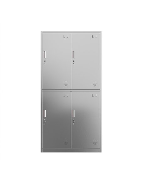Commercial Stainless Steel 4‑Door Locker 1800×900×420 mm | Stalwart DA-SARTSS22
