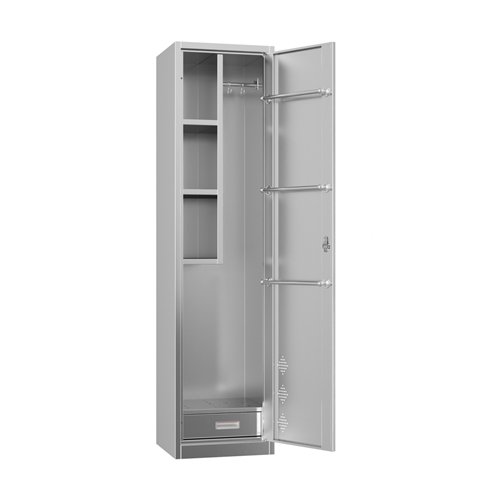 Commercial Stainless Steel 1‑Door Cleaning Cabinet, 1800×400×400 mm | Stalwart DA-SARTSS11