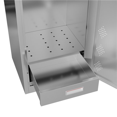 Commercial Stainless Steel 1‑Door Cleaning Cabinet, 1800×400×400 mm | Stalwart DA-SARTSS11