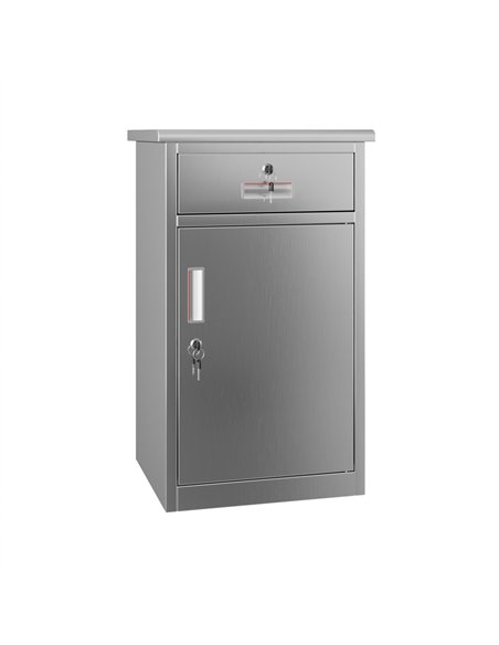 Commercial Stainless Steel 1‑Door Cabinet 750×400×400 mm | Stalwart DA-SARTSS1DW