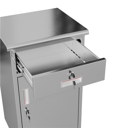 Commercial Stainless Steel 1‑Door Cabinet 750×400×400 mm | Stalwart DA-SARTSS1DW