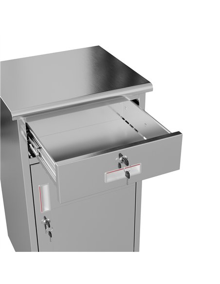 Commercial Stainless Steel 1‑Door Cabinet 750×400×400 mm | Stalwart DA-SARTSS1DW