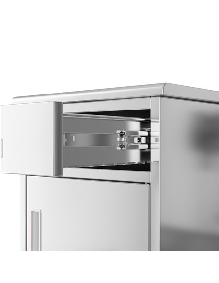 Commercial Stainless Steel 1‑Door Cabinet 750×400×400 mm | Stalwart DA-SARTSS1DW